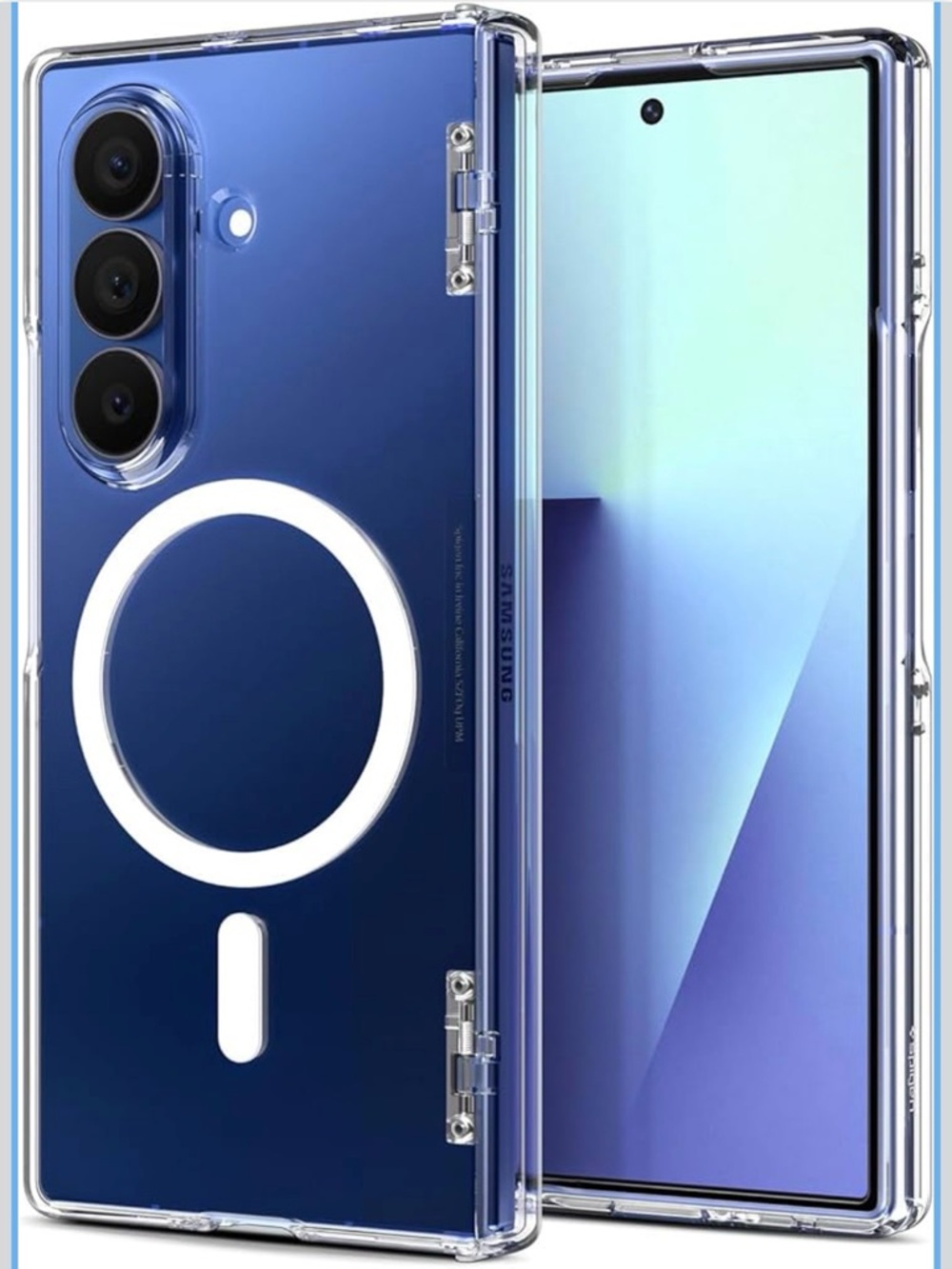 Spigen Galaxy z Fold 7 ultra Hybrid pro clear Protective Case&Magnetic Ring new